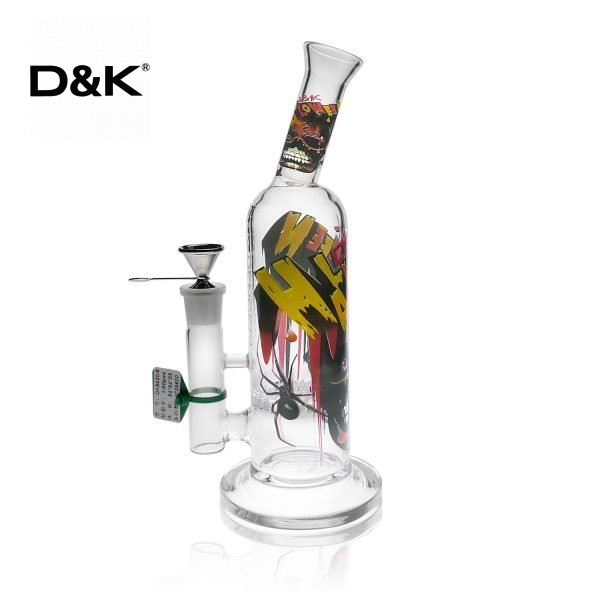 D&K 10.24 inch Bevel Mouthpiece Honeycomb Perc Glass Bong - Image 5