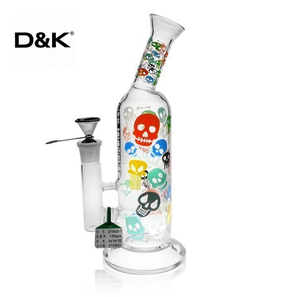 D&K 10.24 inch Bevel Mouthpiece Honeycomb Perc Glass Bong - Image 6